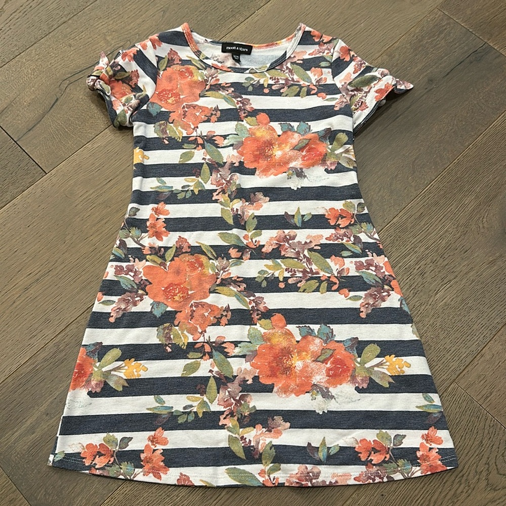 Striped Floral Dress